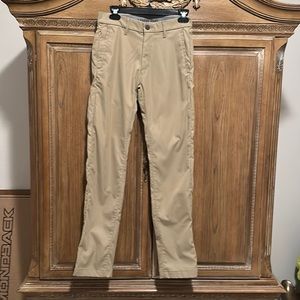 Lands End Tech Khaki Pant Size 28 Waist 30 1/2 Inseam  Slim